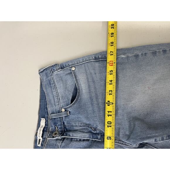 Levis 505 27x32 Straight Leg 90s Y2K Rodeo Western Cowgirl Blue Fade Festival - Picture 15 of 16